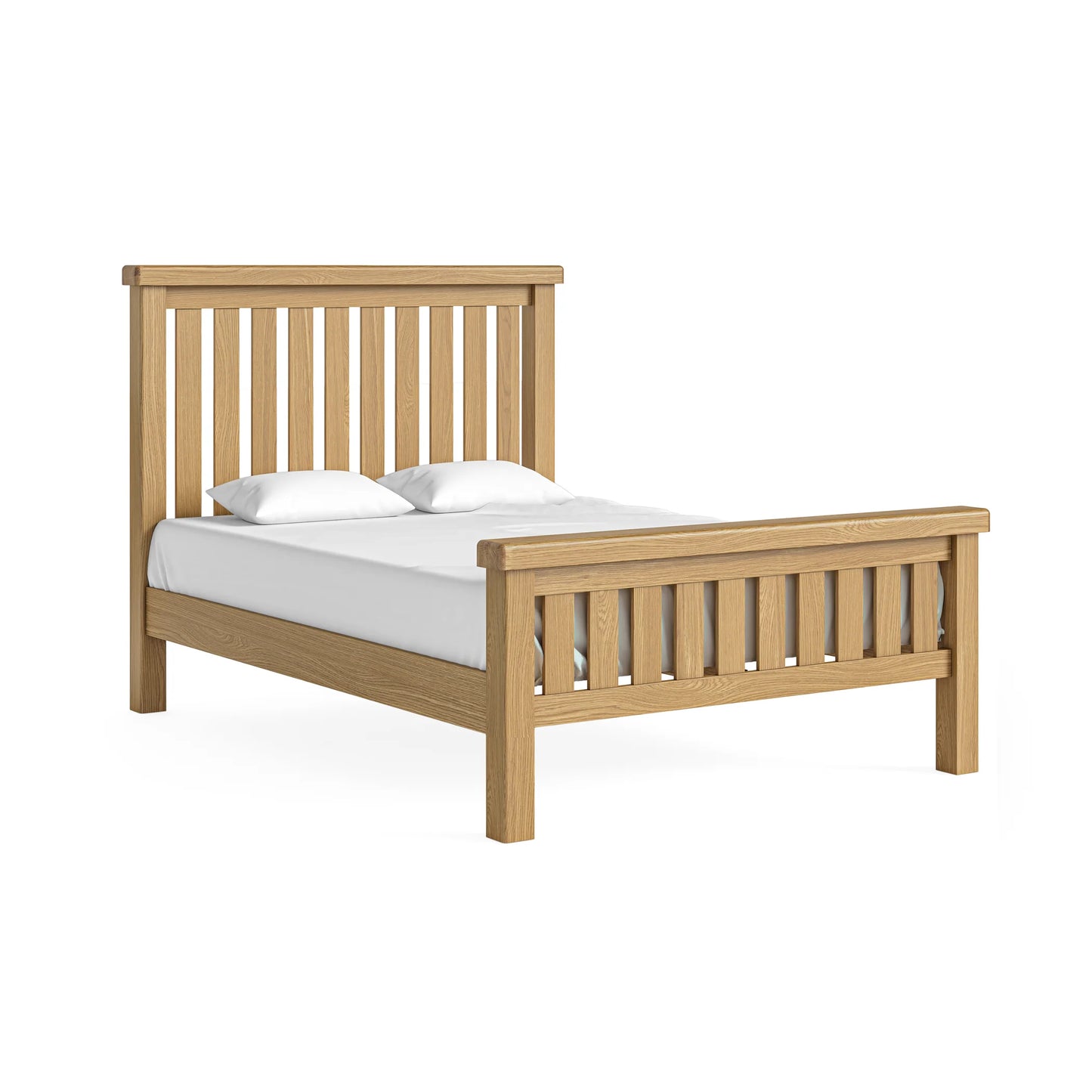 Toronto Bed Frame - Oak (3x Size Options)