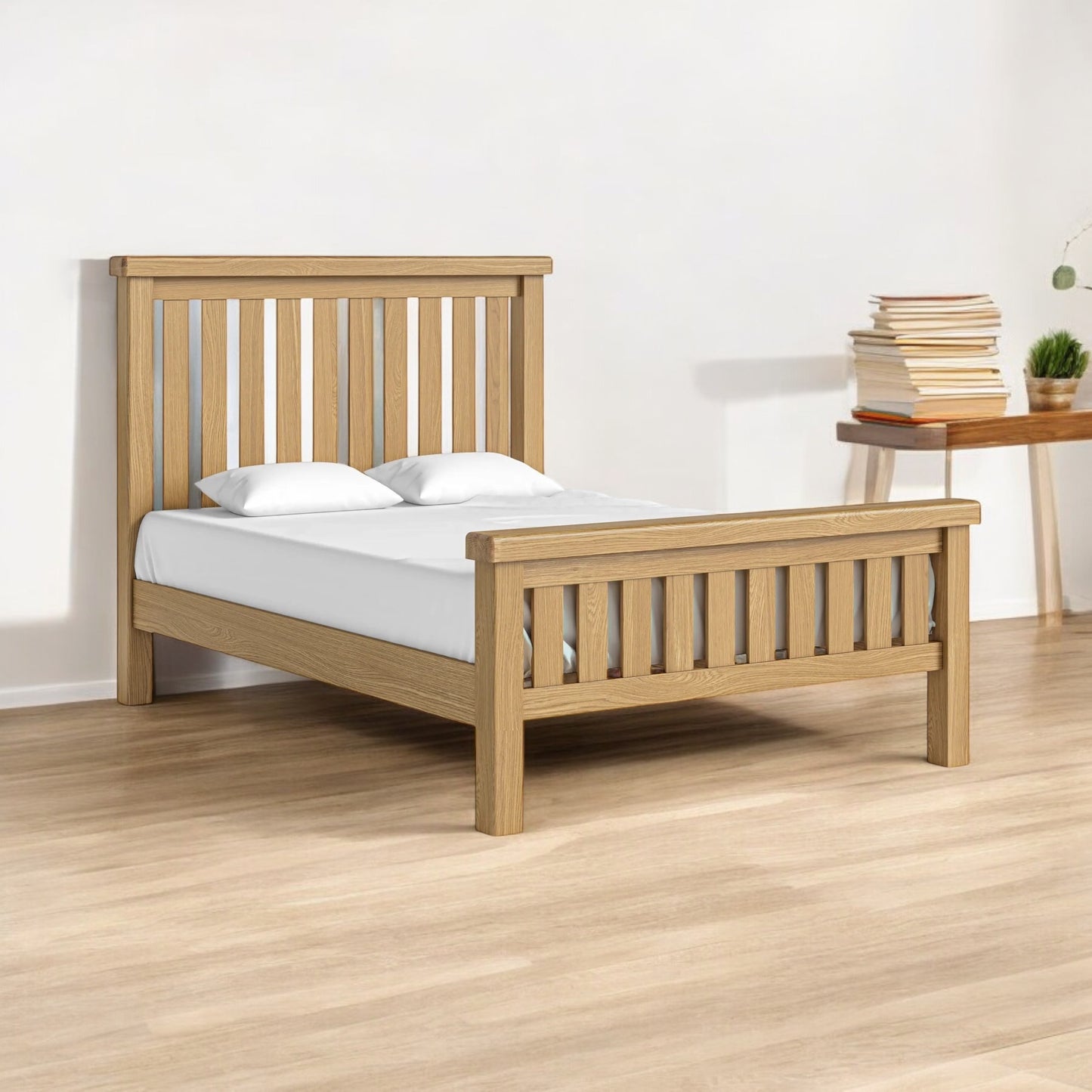 Toronto Bed Frame - Oak (3x Size Options)