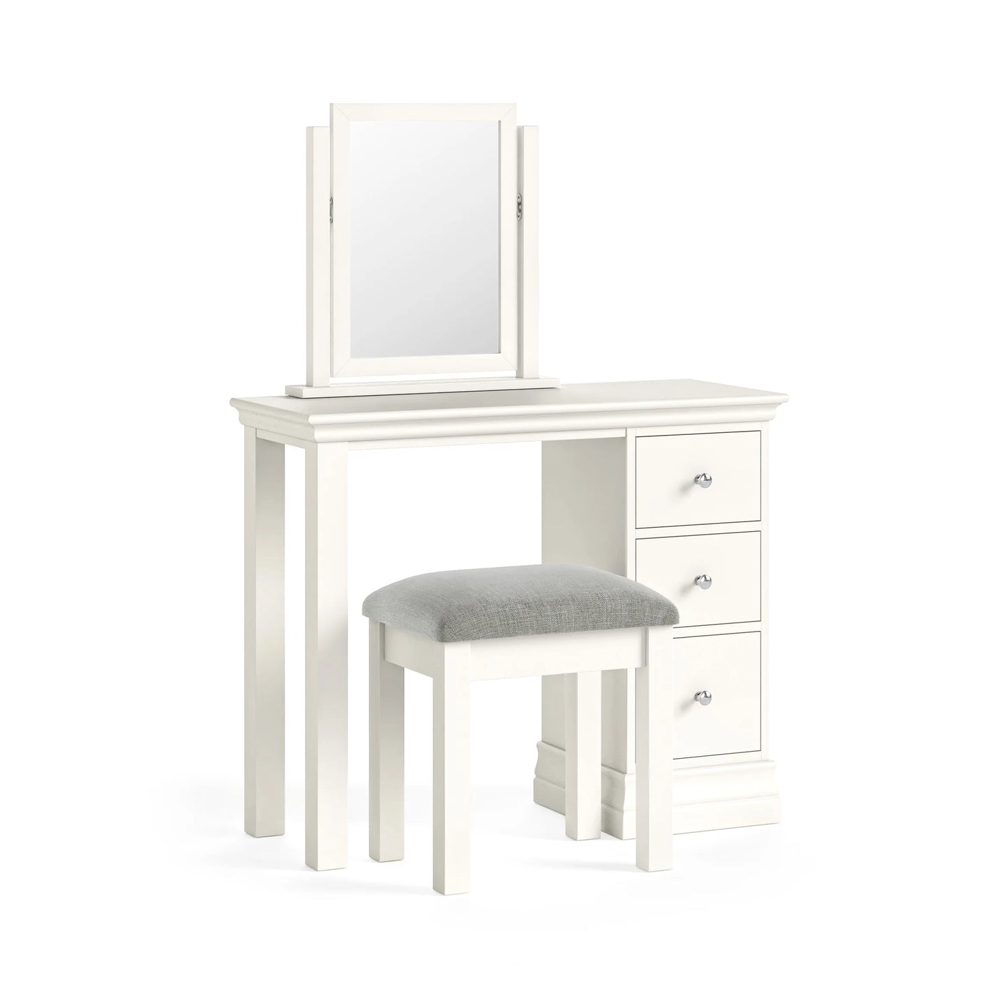 Bergen Dressing Table Set - White