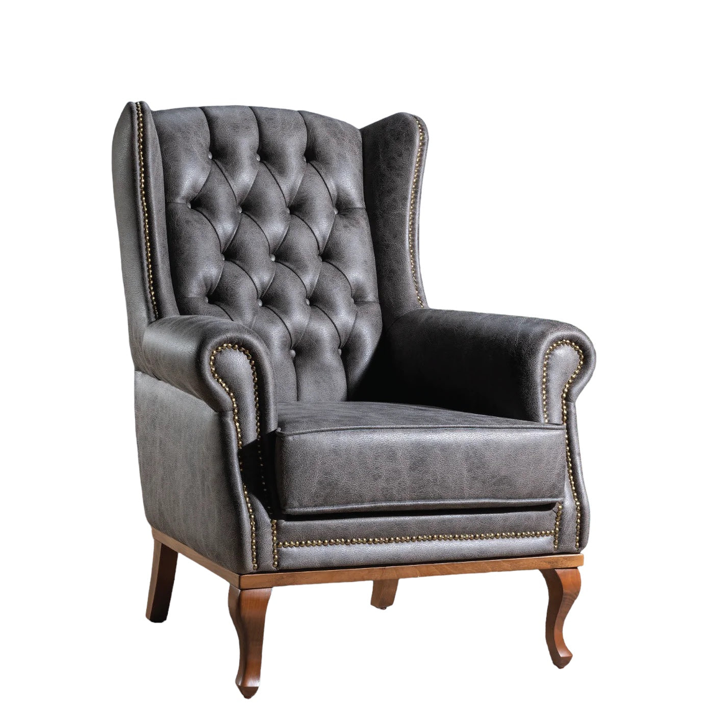 Quinn Fireside Chair - Grey