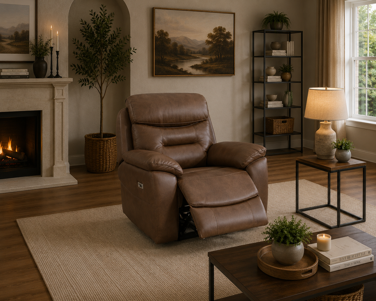 Olivia Sofa Sets - Chestnut