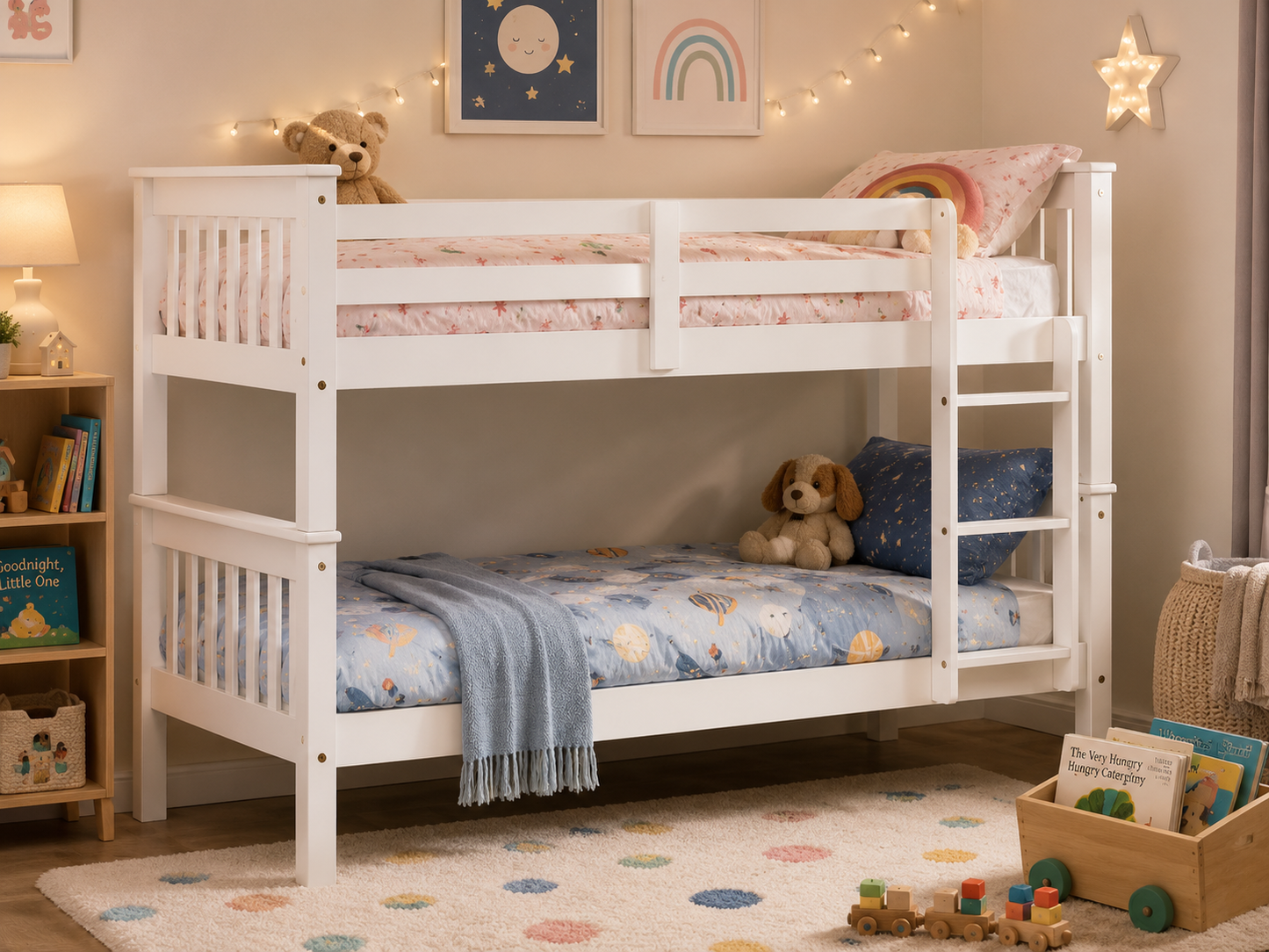 Florida Double Bunk Beds - White