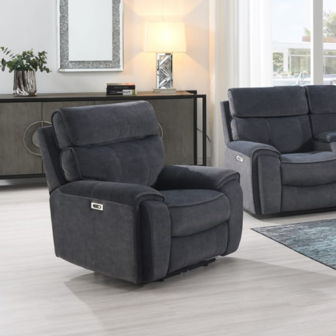 Sheldon Sofa Sets - Steel Grey