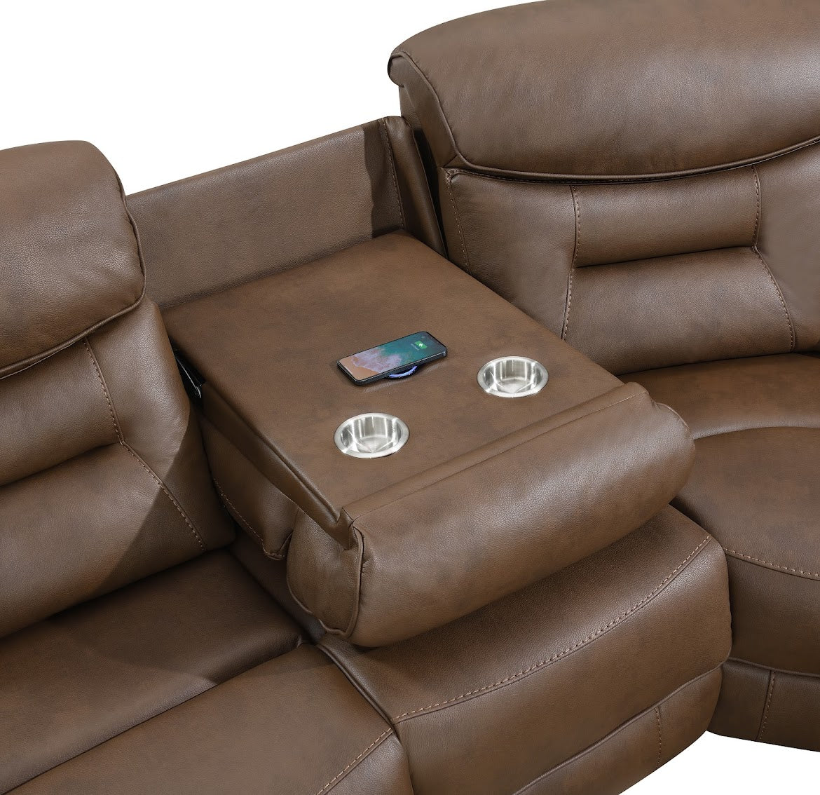 Olivia Corner Sofa - Chestnut