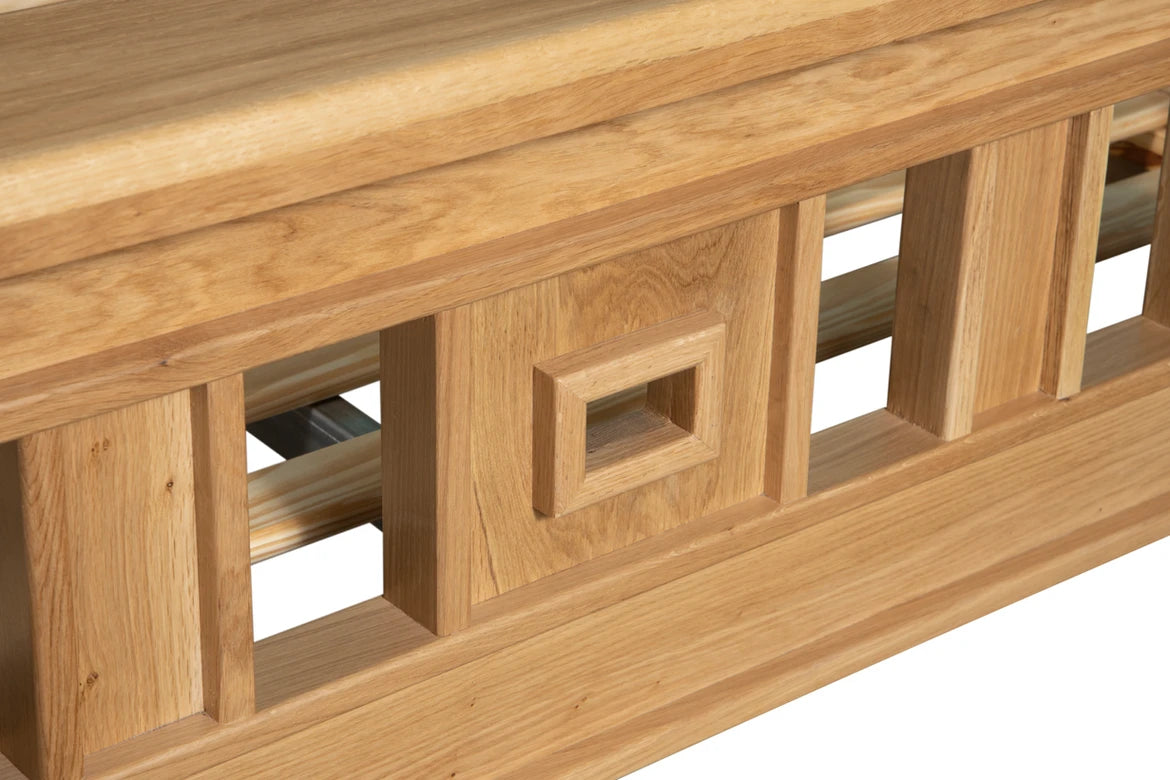 Modern Chunky Oak Bed Frame