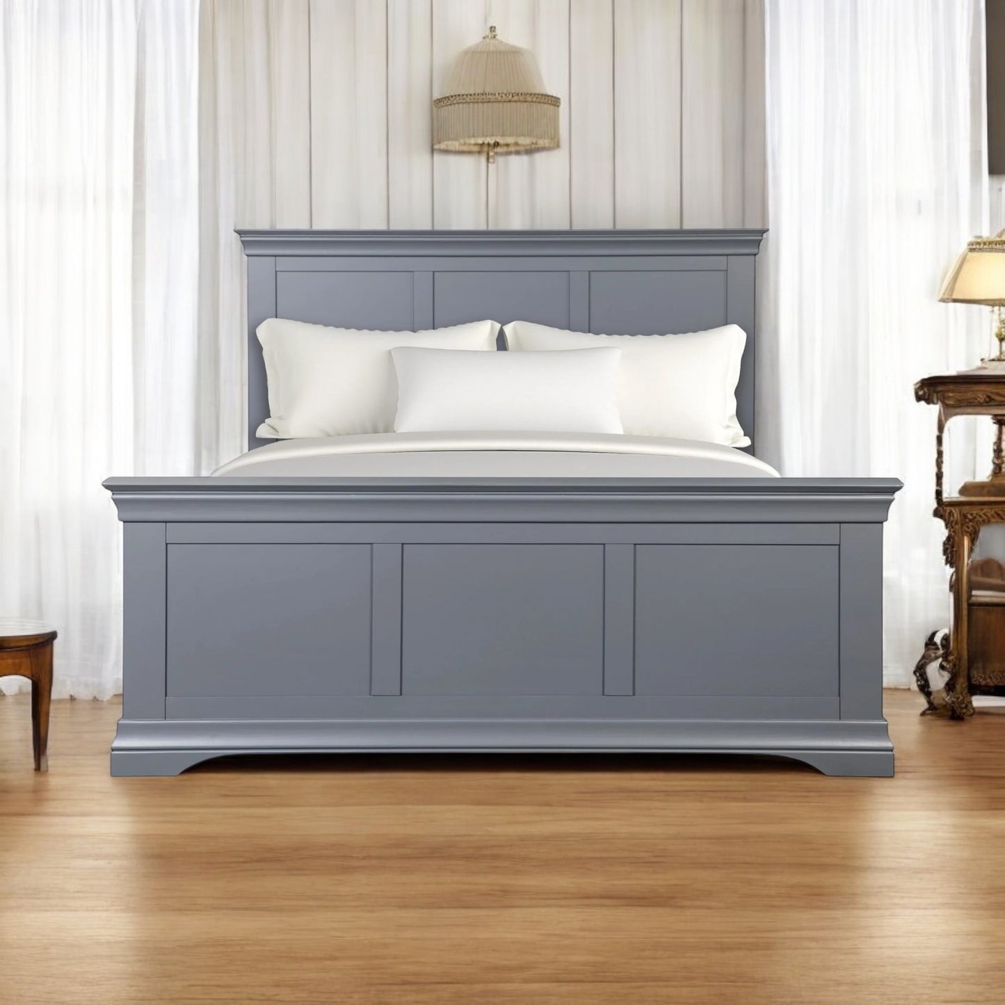 Mabel Bed Frame - Dark Grey