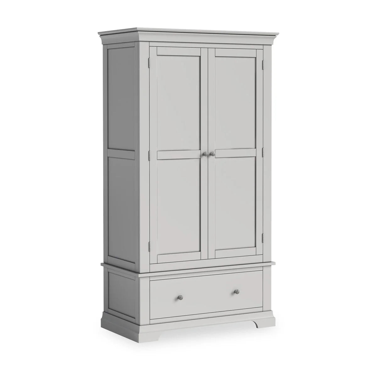 Bergen Double Wardrobe - Pebble Grey