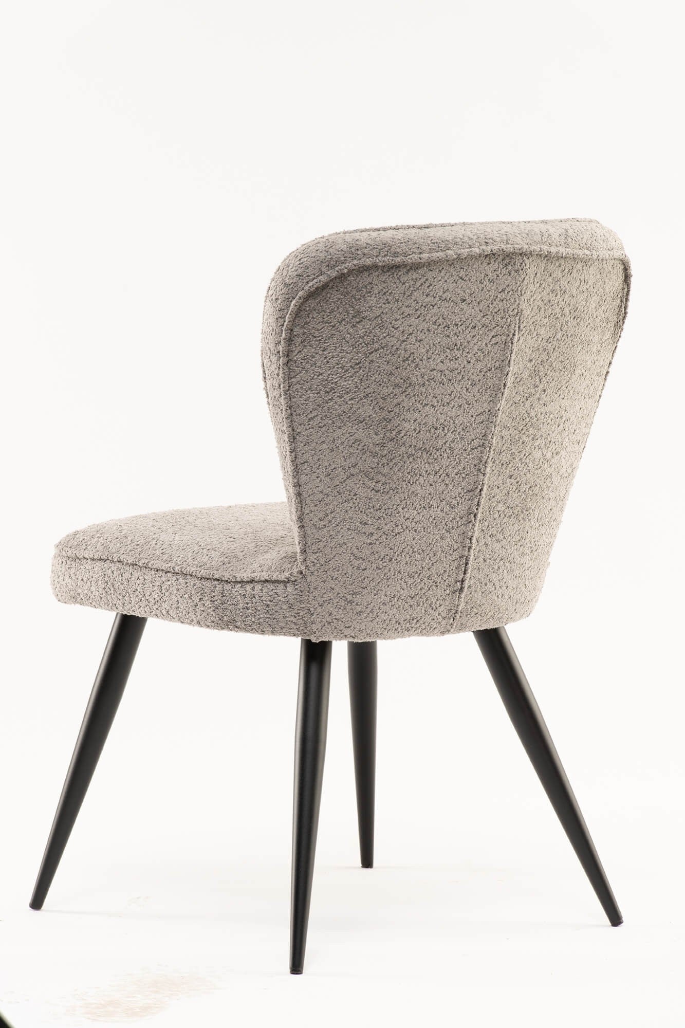 Flavia Dining Chair - Grey Boucle