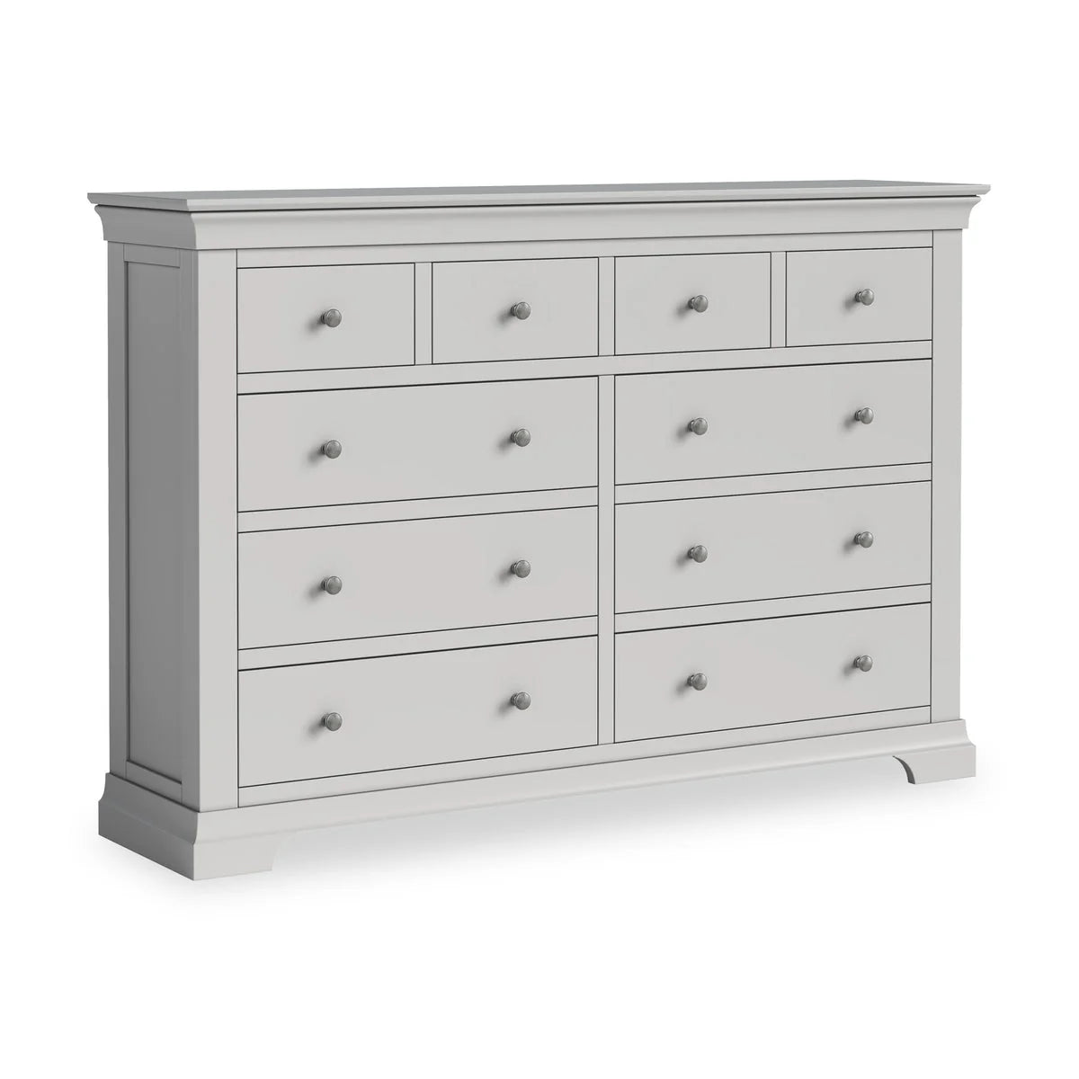Bergen Four Over Six Chest - Pebble Grey