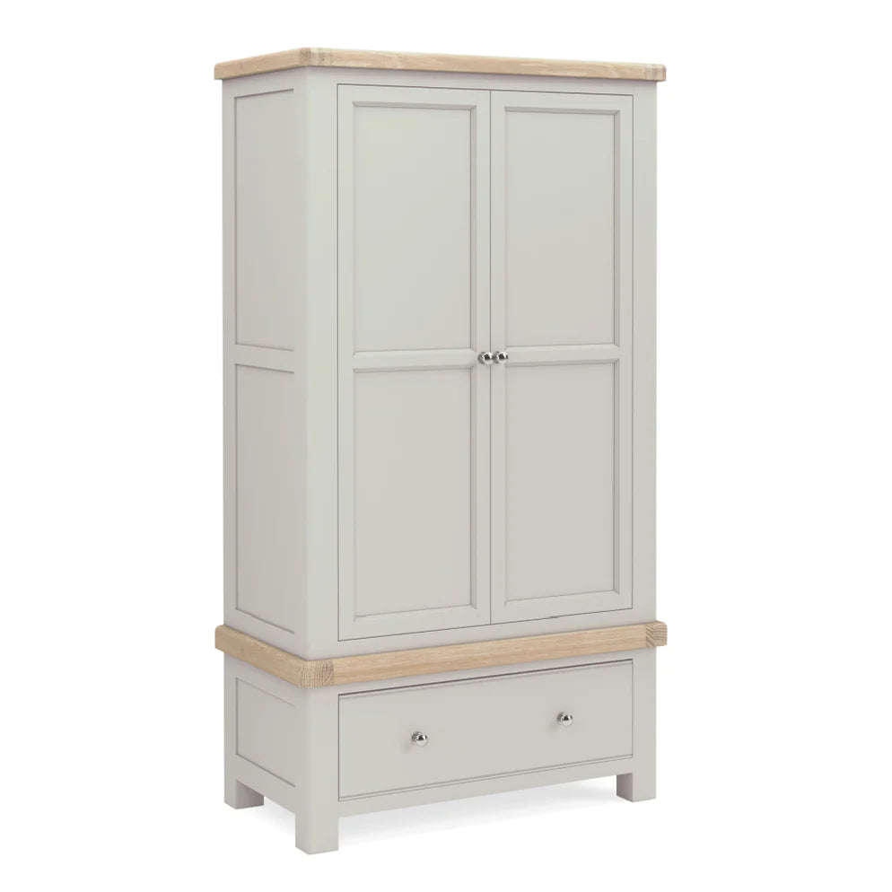 Toronto Double Wardrobe - Grey & Oak