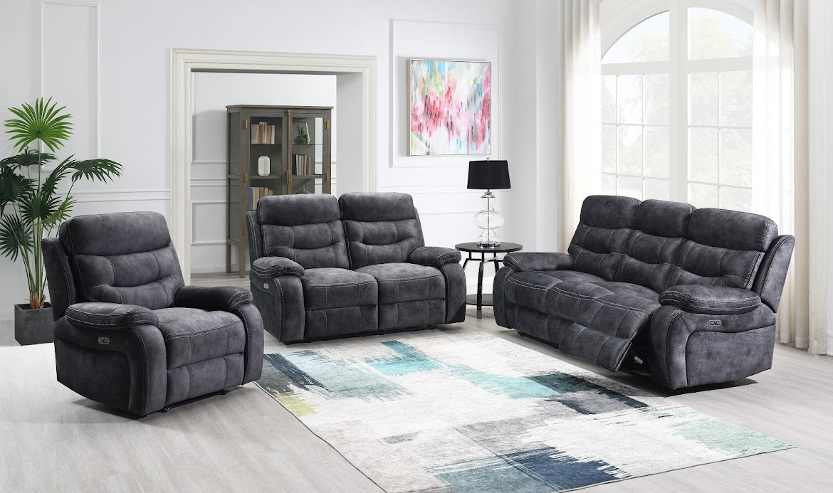 Carrie Sofa Sets - Charcoal