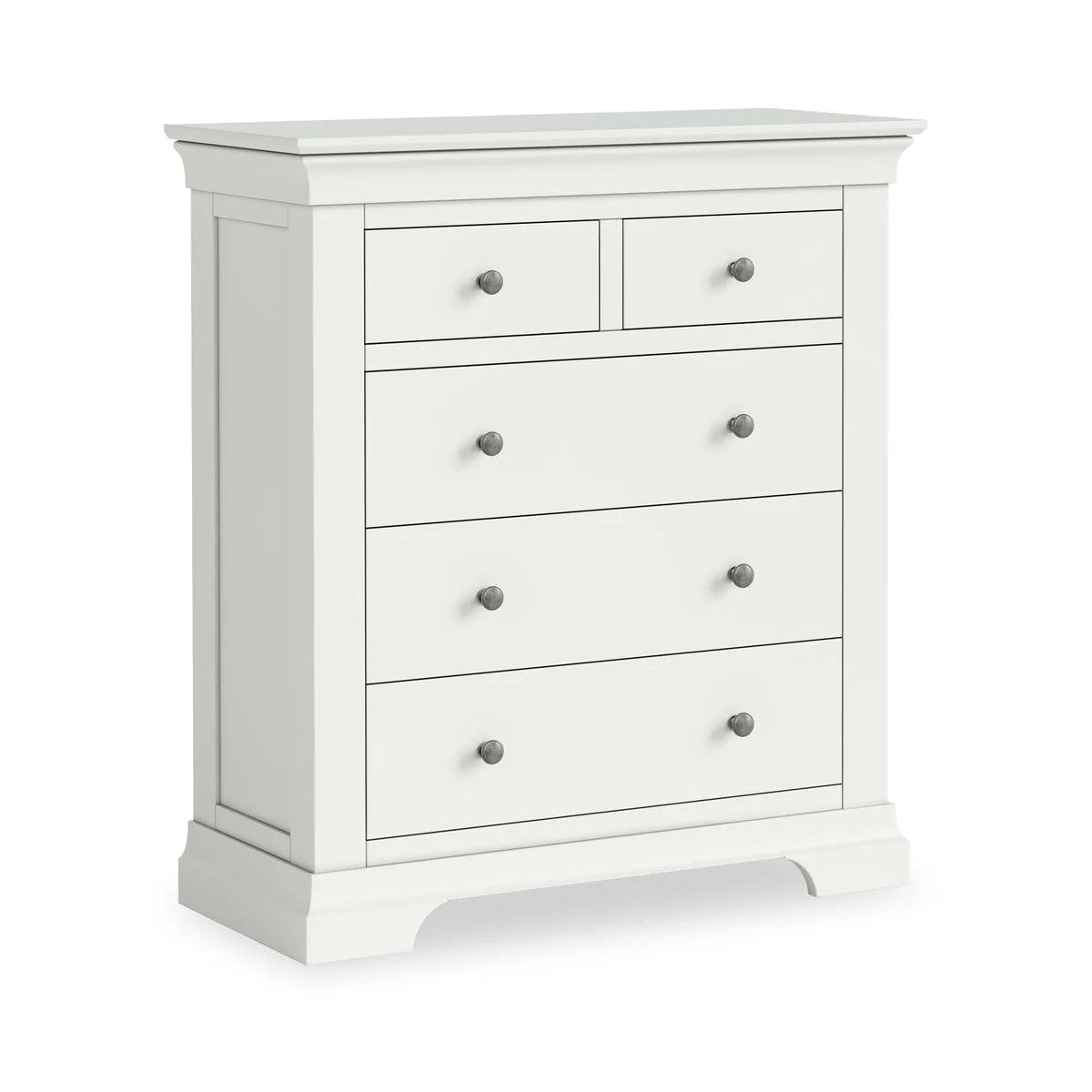 Bergen Two Over Three Chest - White