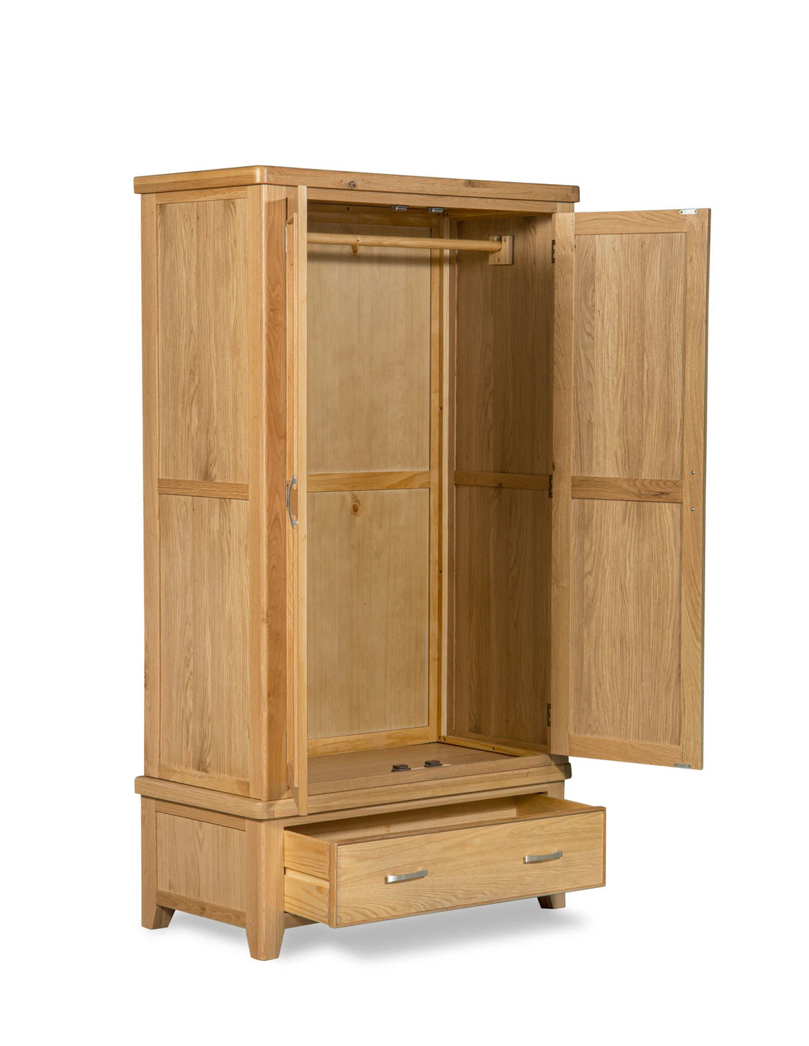Modern Chunky Oak Wardrobe