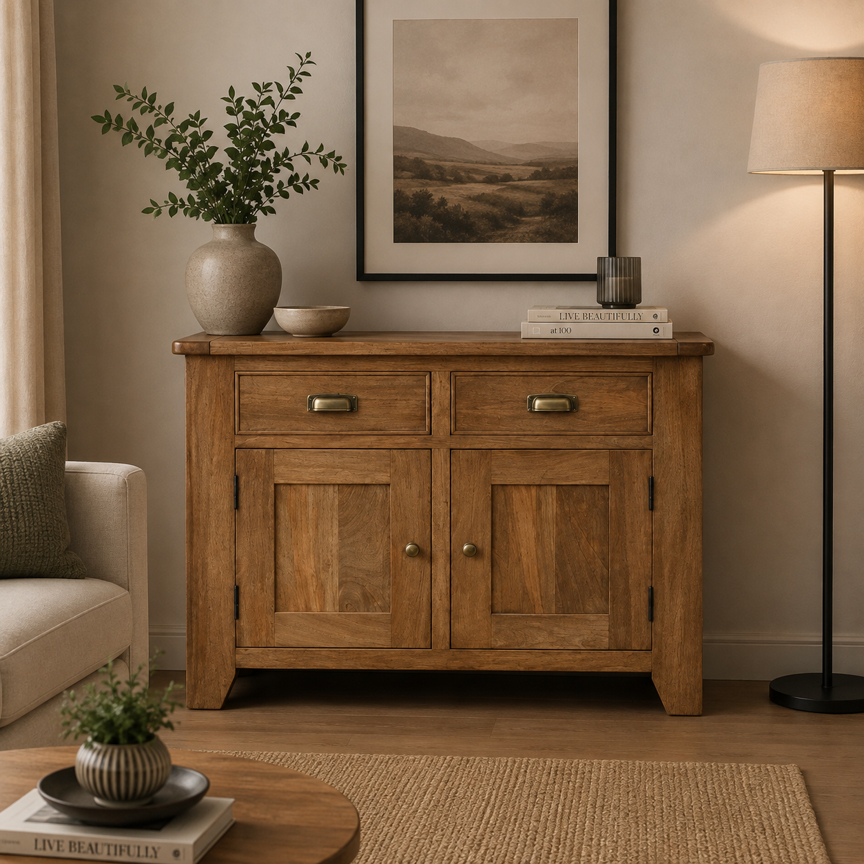 Dorset Small Sideboard - Smoked Oak