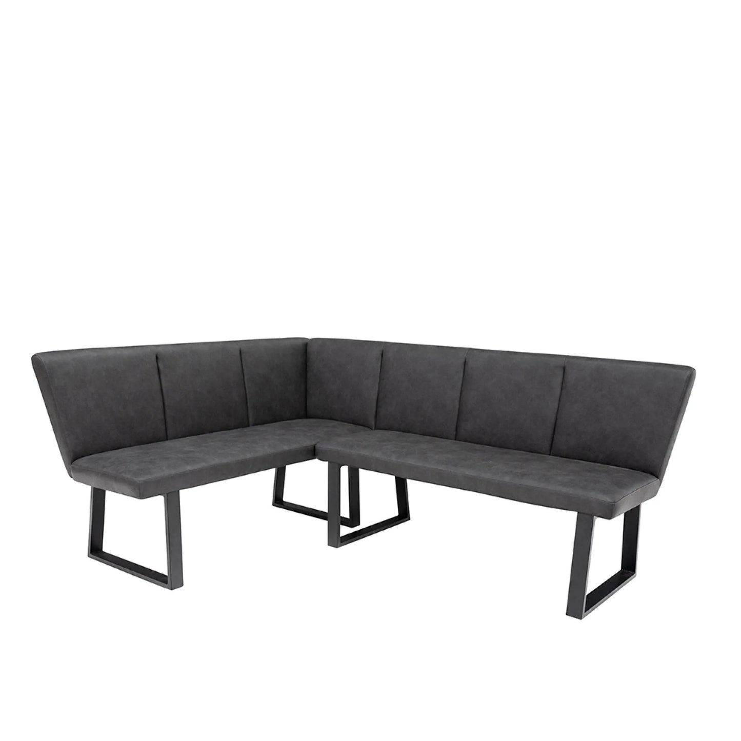 Hampton Corner Dining Set - Charcoal Grey
