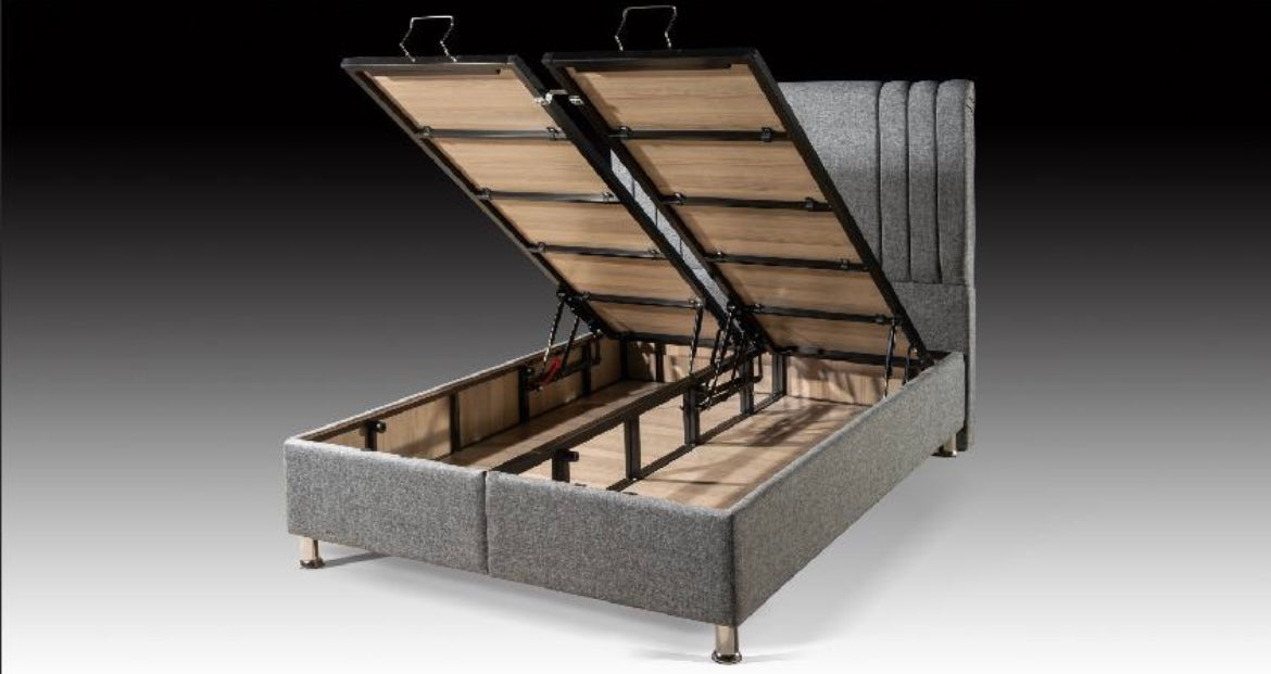 GM Oslo Ottoman Bed - Grey