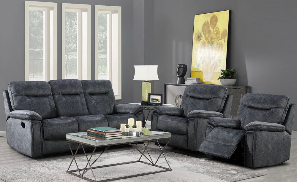 Nicole Sofa Sets - Charcoal