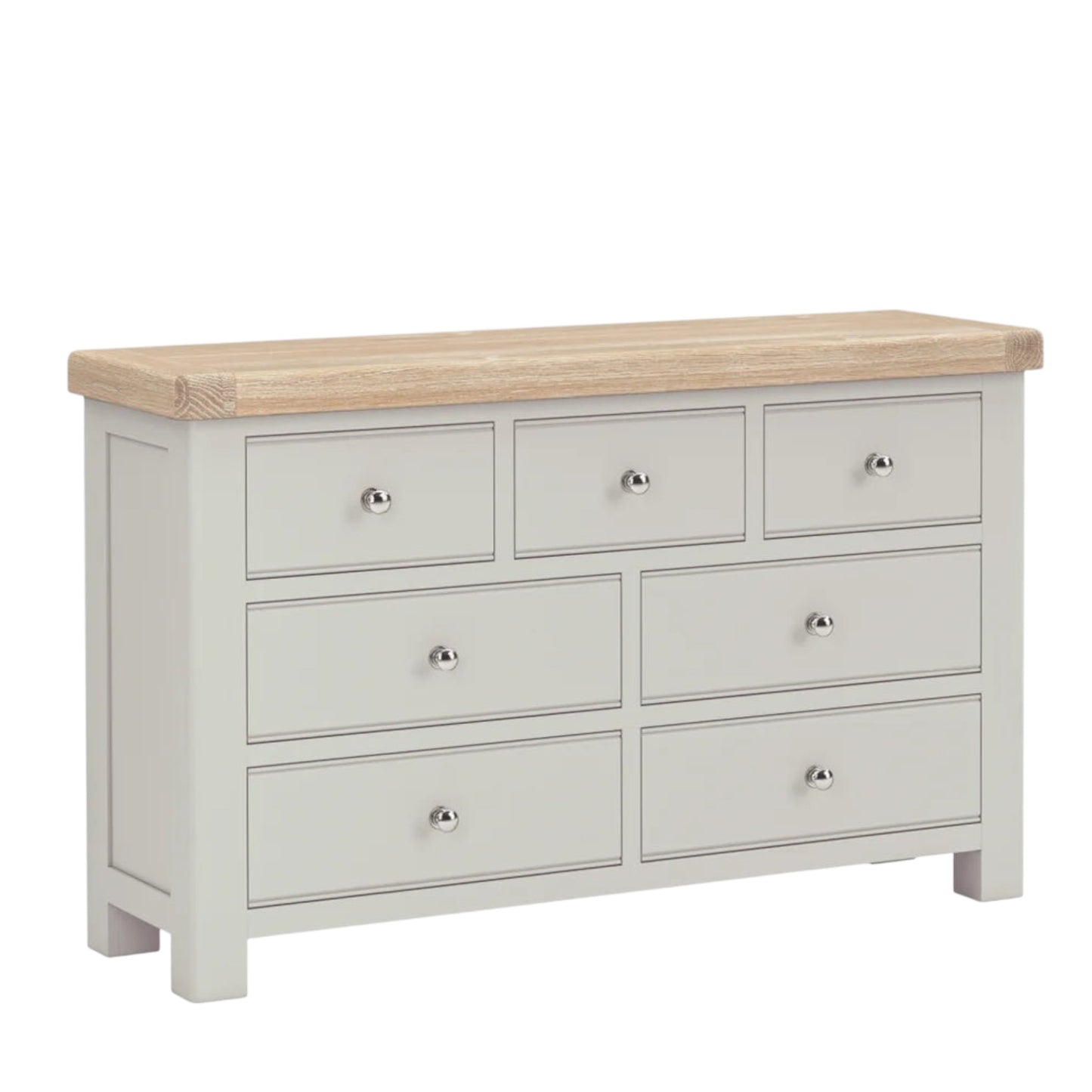 Toronto Seven Drawer Chest - Grey & Oak