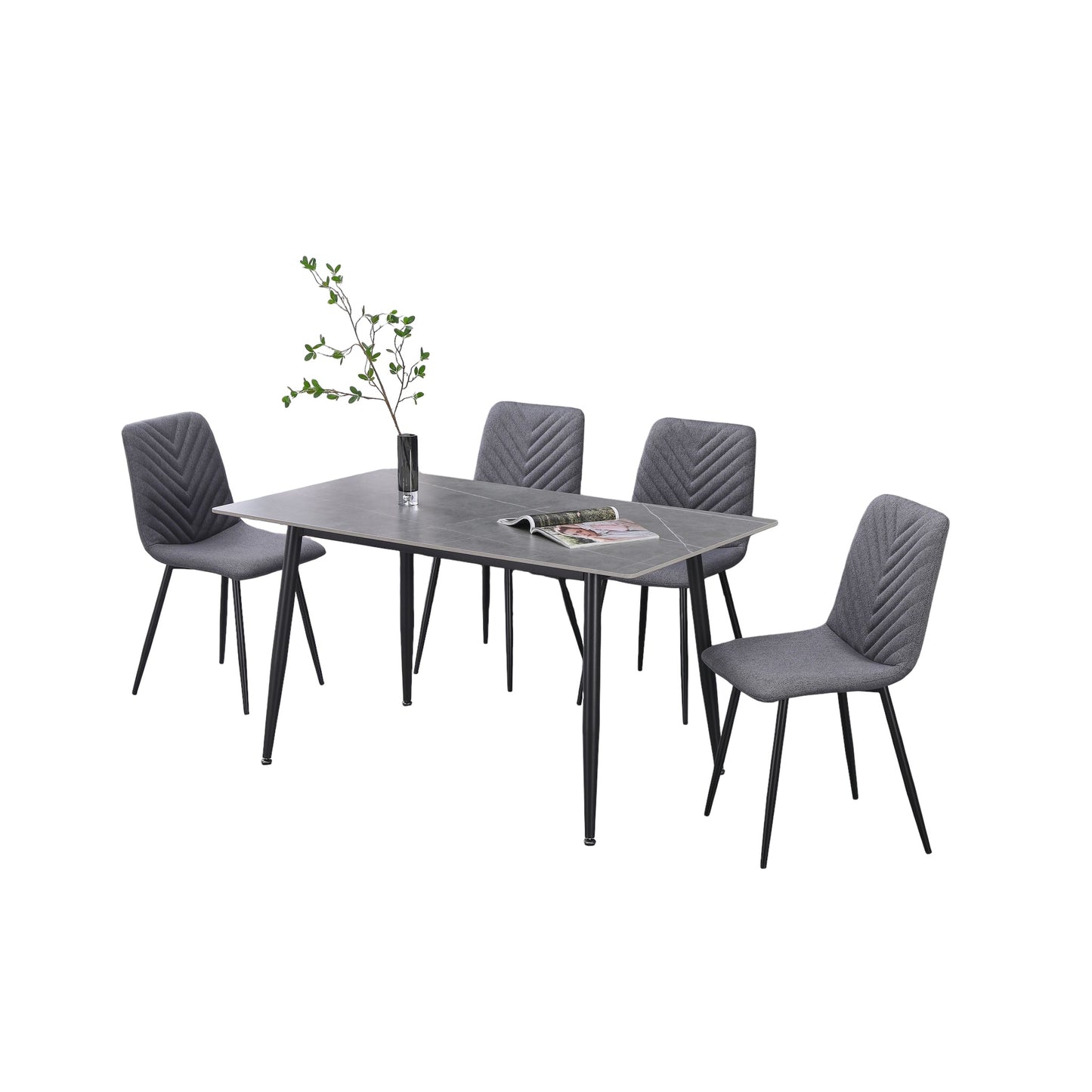 Essen - 1.4m Dining Set - Grey