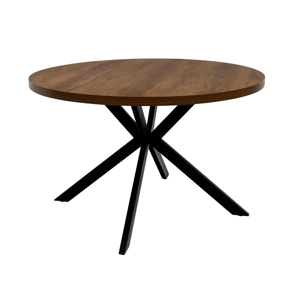 Panama 1.2m Round Dining Set - Dark Oak
