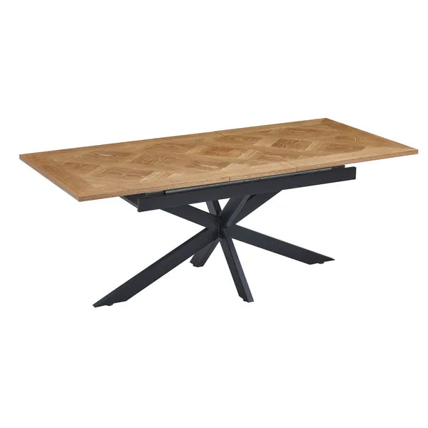 Belgrade 1.6m Extending Dining Set - Medium Oak