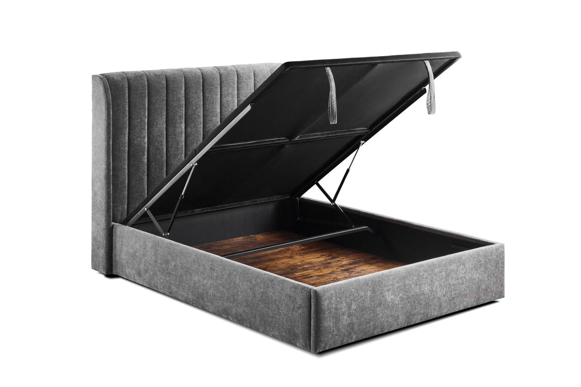 Lilly Ottoman Bed Frame - Grey