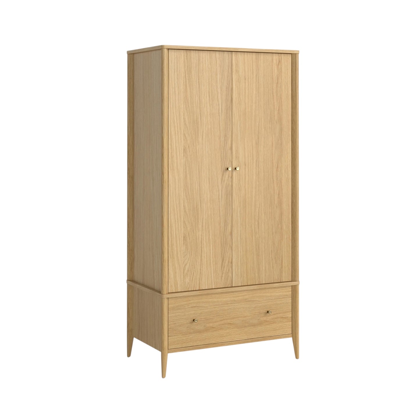 Paris Double Wardrobe - Light Oak