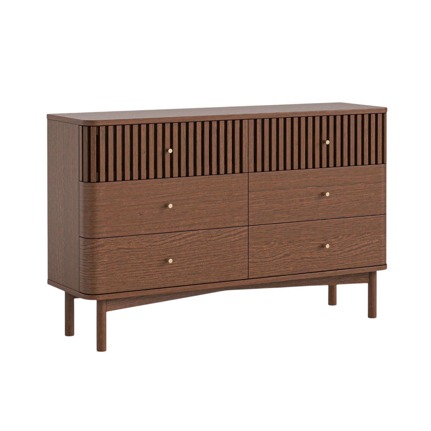 Soho Six Drawer Chest - Walnut