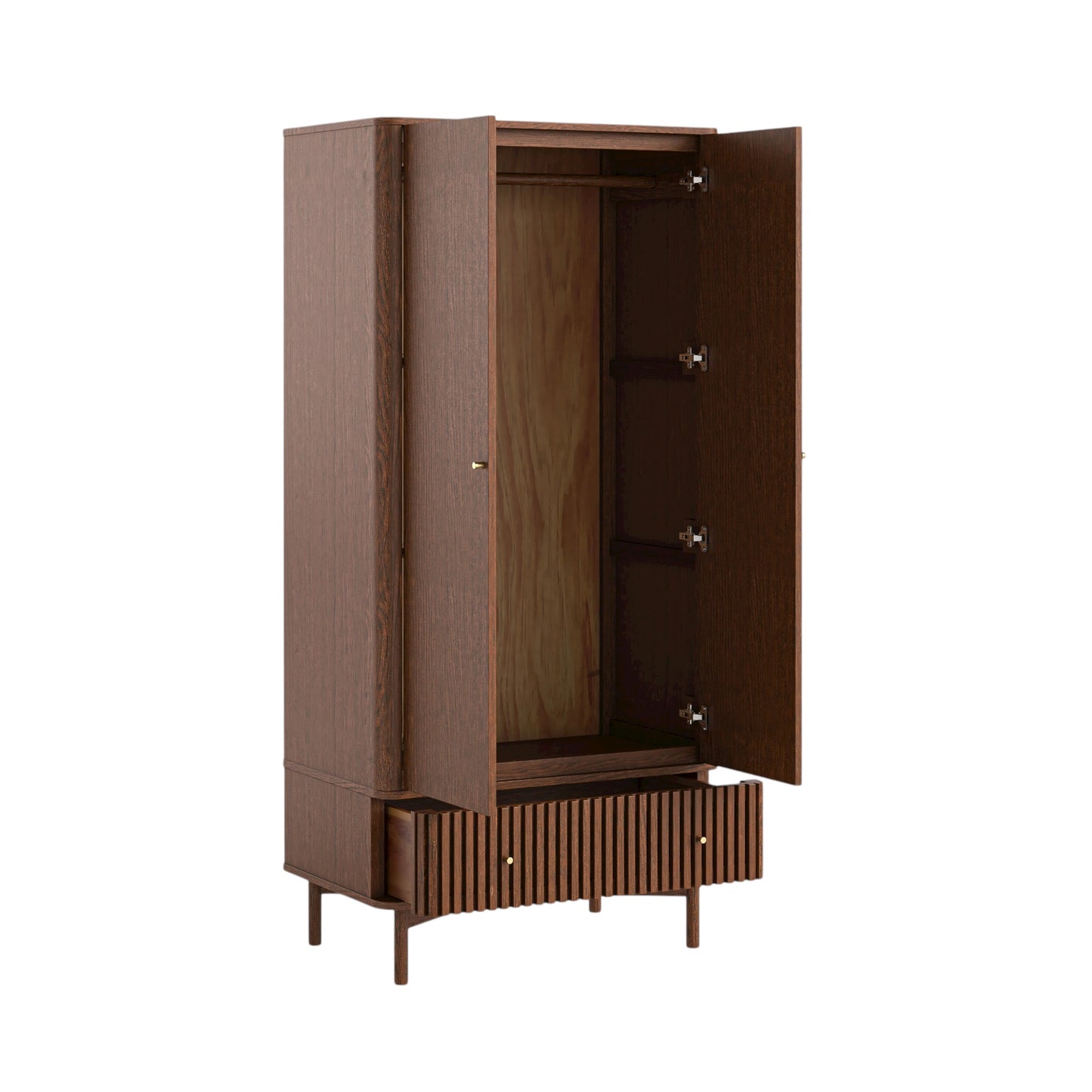 Soho Double Wardrobe - Walnut