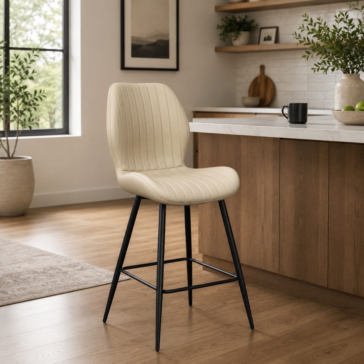 Fontana Bar Stool - Stone