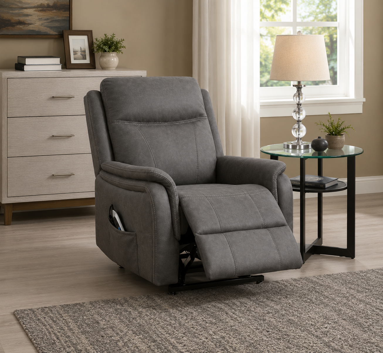 Trafford Lift & Rise Chair - Grey