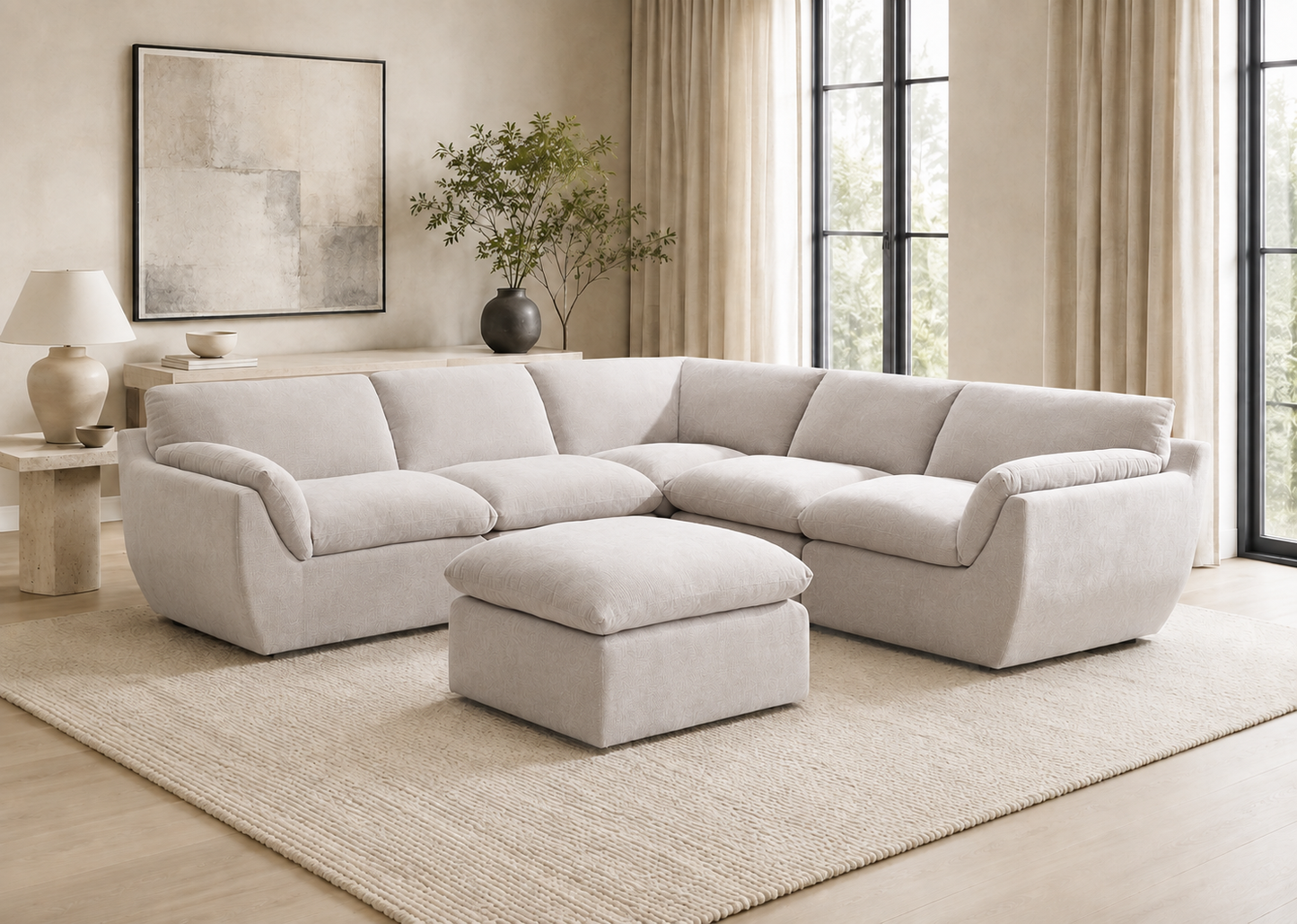 Cadiz Corner Sofa - Biscuit