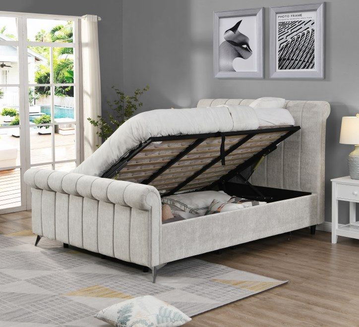 Edward Ottoman Bedframe - Beige