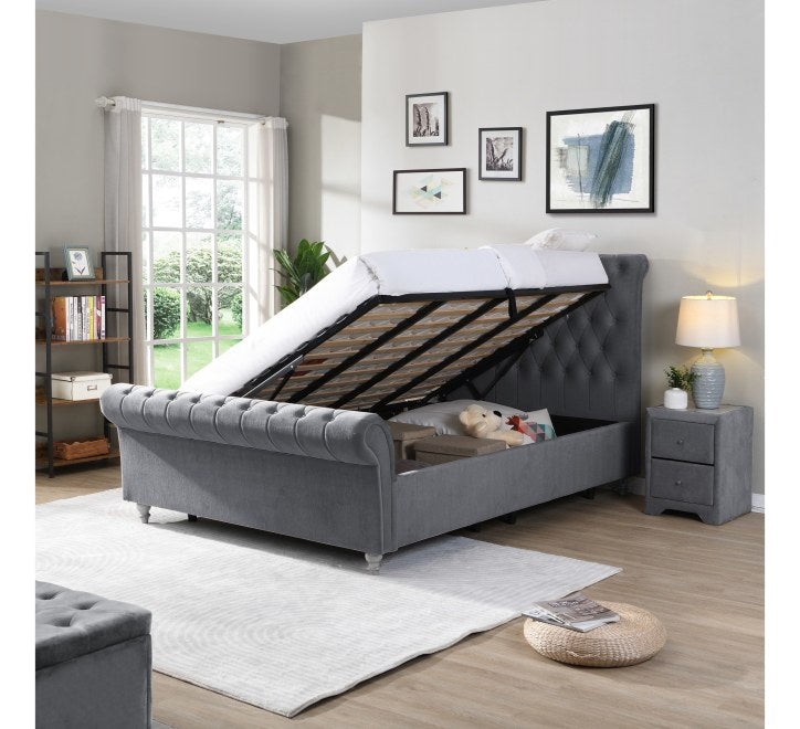 Danny Ottoman Bedframe - Grey