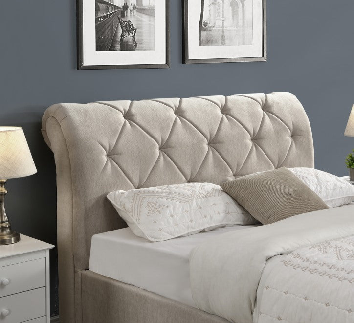 Amore Ottoman Bed Frame - Beige