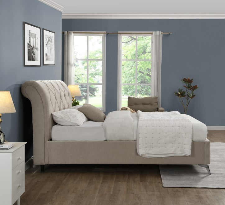 Amore Ottoman Bed Frame - Beige