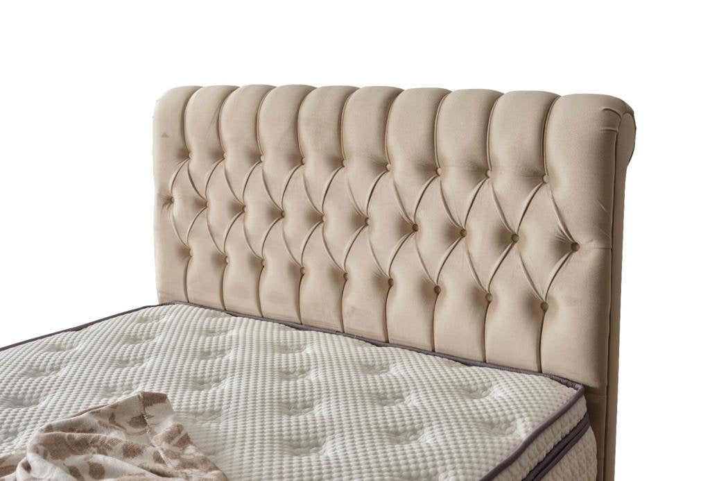 Bella Ottoman Bed Frame - Ivory