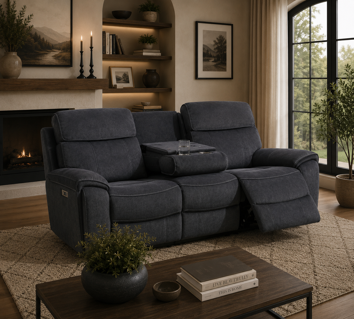 Sheldon Sofa Sets - Steel Grey