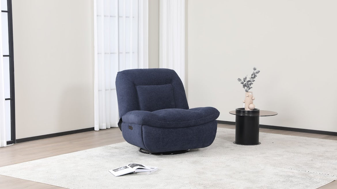 Dalton Electric Recliner - Indigo