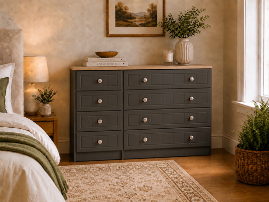 Eden Eight Drawer Combi Chest (Colour & Handle Options)
