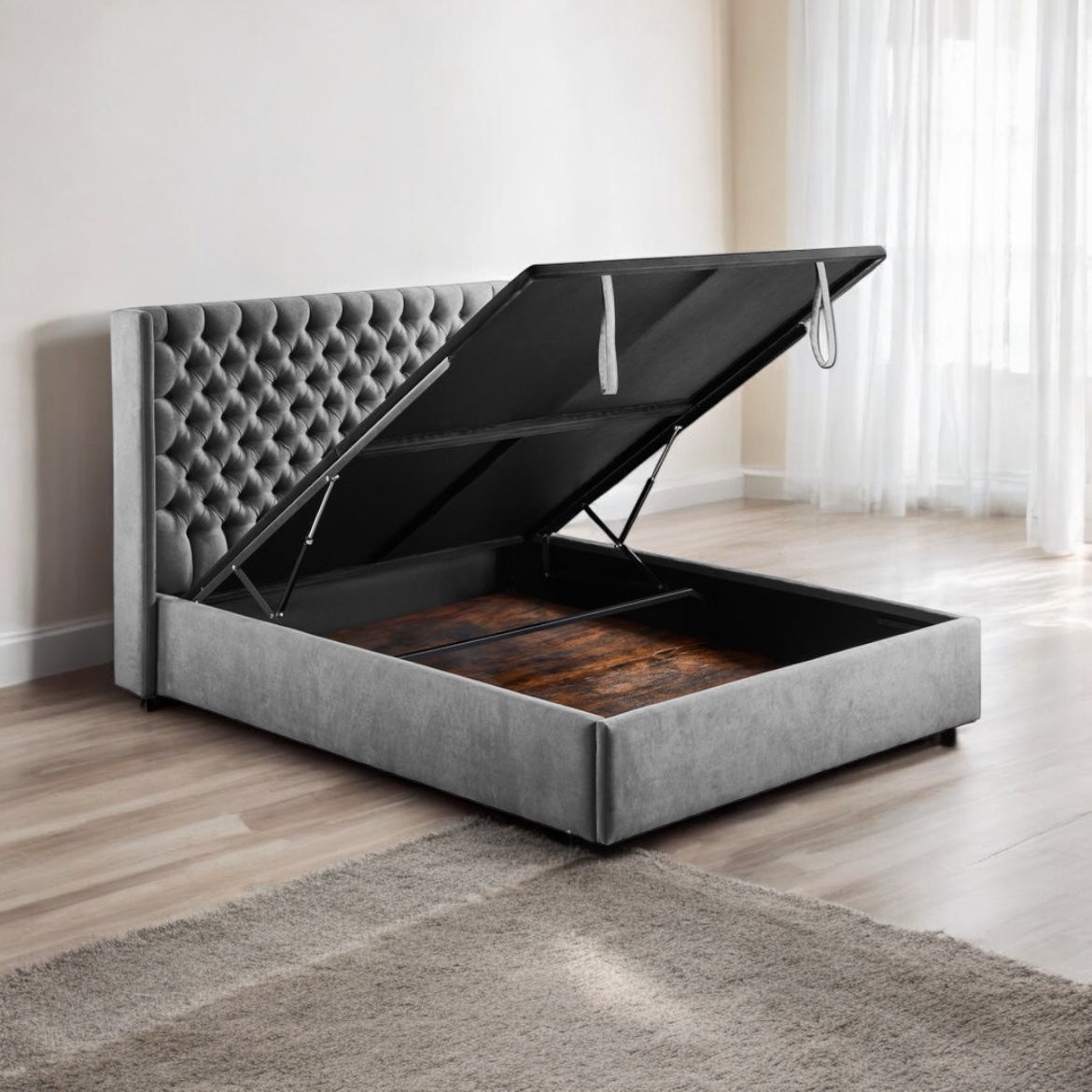 Bray Ottoman Bed Frame (2 Colours)