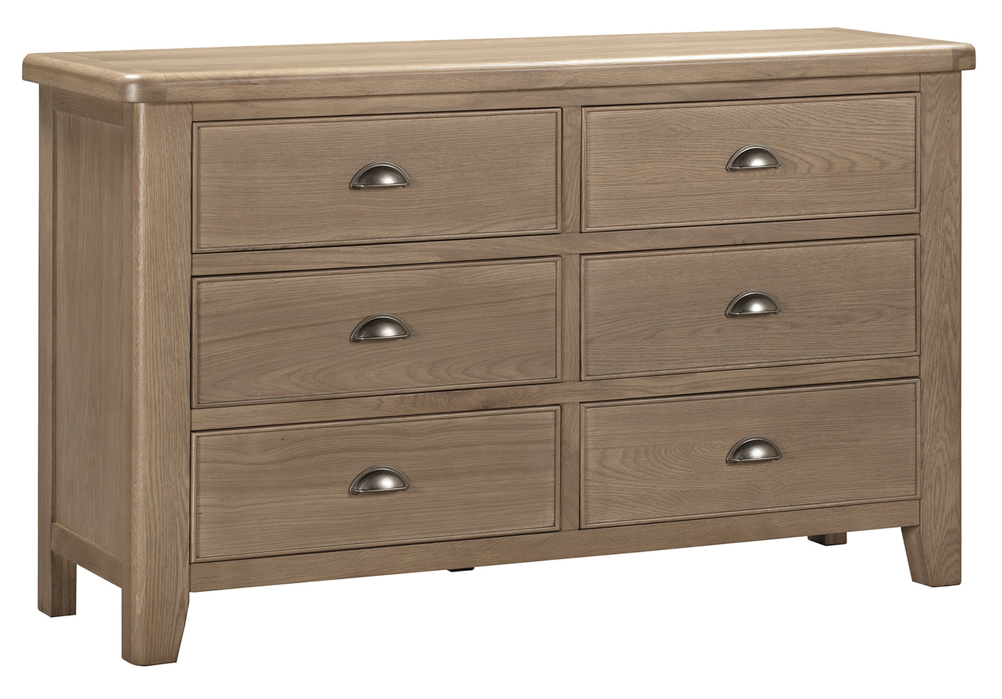 Heritage Oak Wide Chest Of Drawers