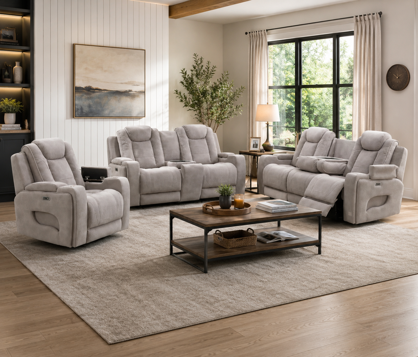 Conroy Sofa Sets - Oyster