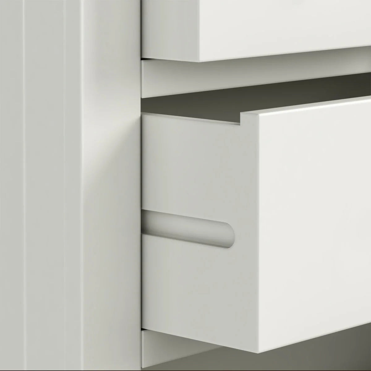 Bergen Three Over Four Chest - White