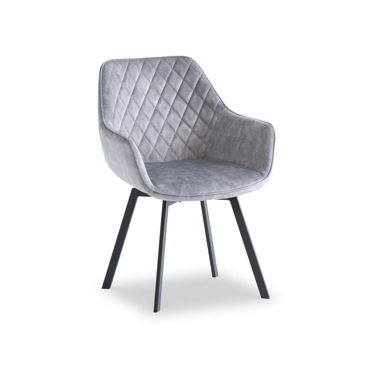Willow Swivel Dining Chair - Silver