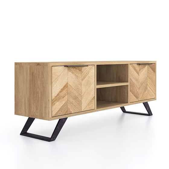Argo Large Media Unit - Oak