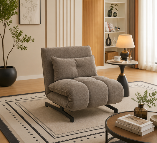 Tyler Single Sofa Bed - Stone