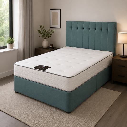 Aurora Buttoned Top Divan Bed
