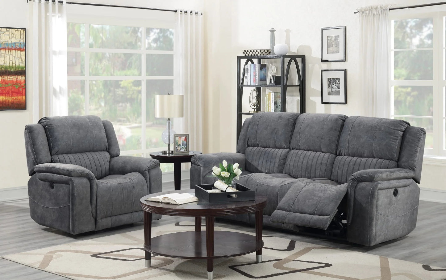 Washington Sofa Sets - Grey