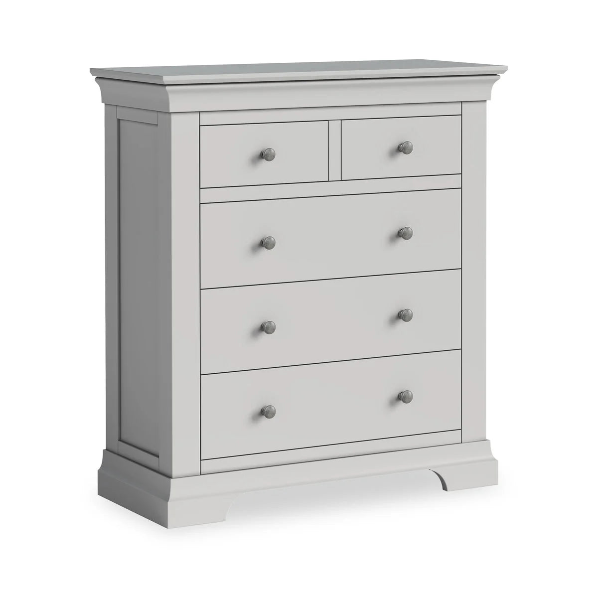 Bergen Two Over Three Chest - Pebble Grey